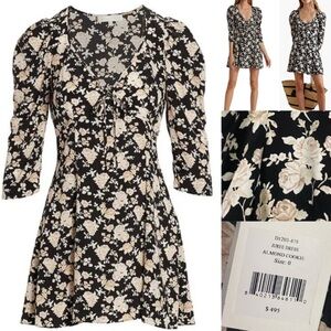 🚫🚫🚫 LOVESHACKFANCY Silk Mini Dress Black 🚫🚫🚫